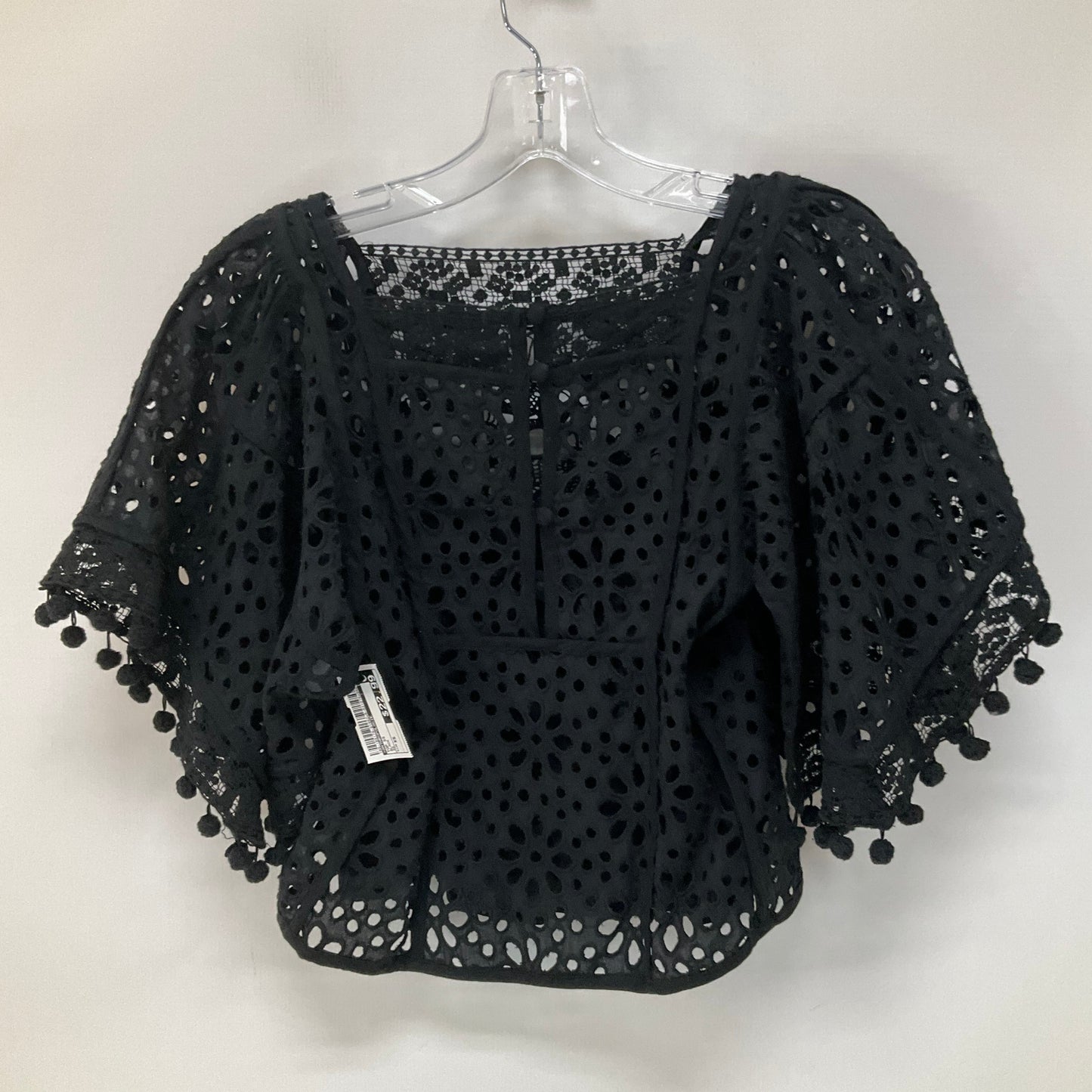 Black Top Short Sleeve Anthropologie, Size Xs