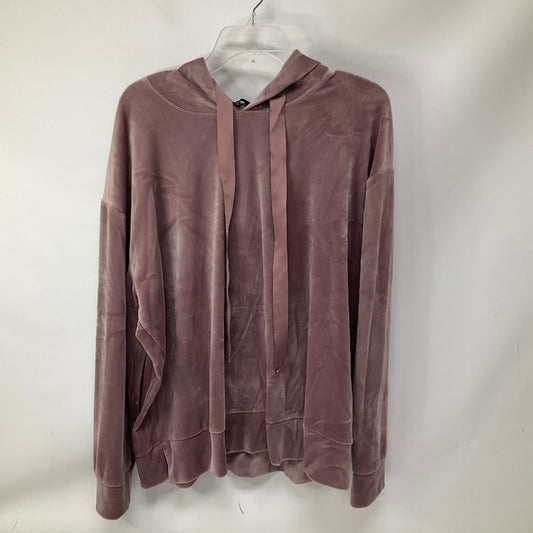 Sweatshirt Hoodie By Peyton Jensen In Mauve, Size: Xl