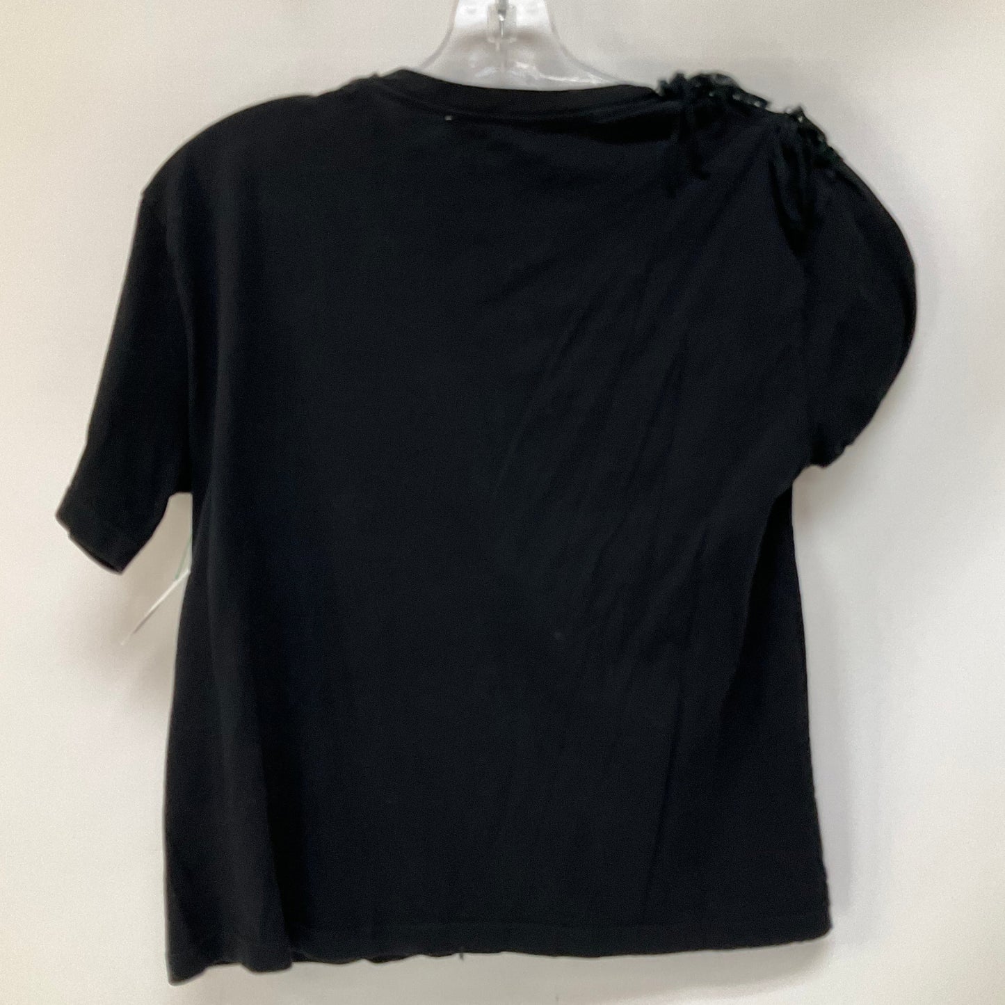 Top Short Sleeve By Zara In Black, Size: S