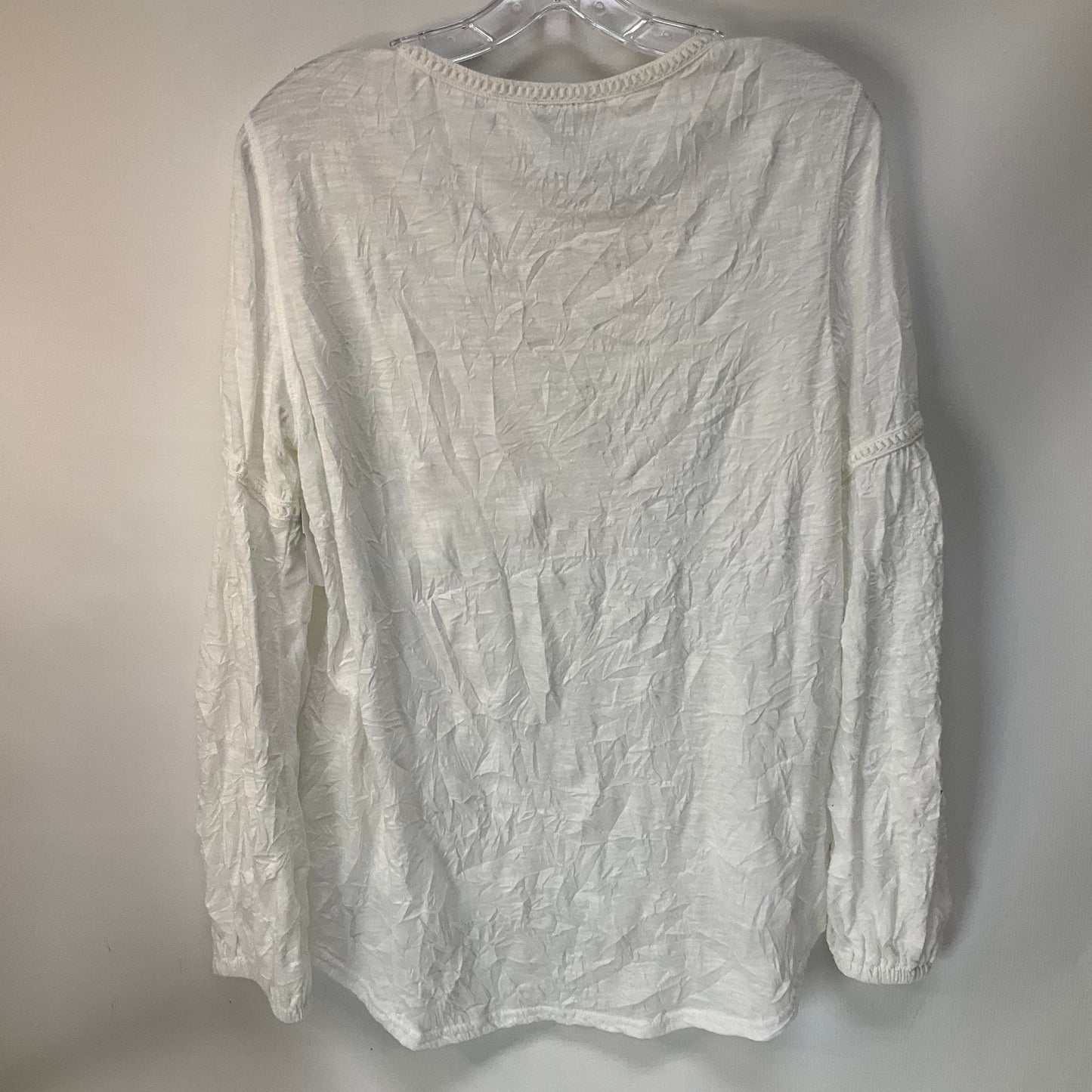 Top Long Sleeve By Sundance In White, Size: M