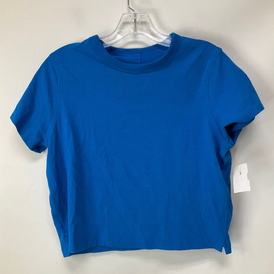 Athletic Top Short Sleeve By Lululemon In Blue, Size: 2