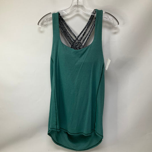 Athletic Tank Top By Lululemon In Green, Size: 8