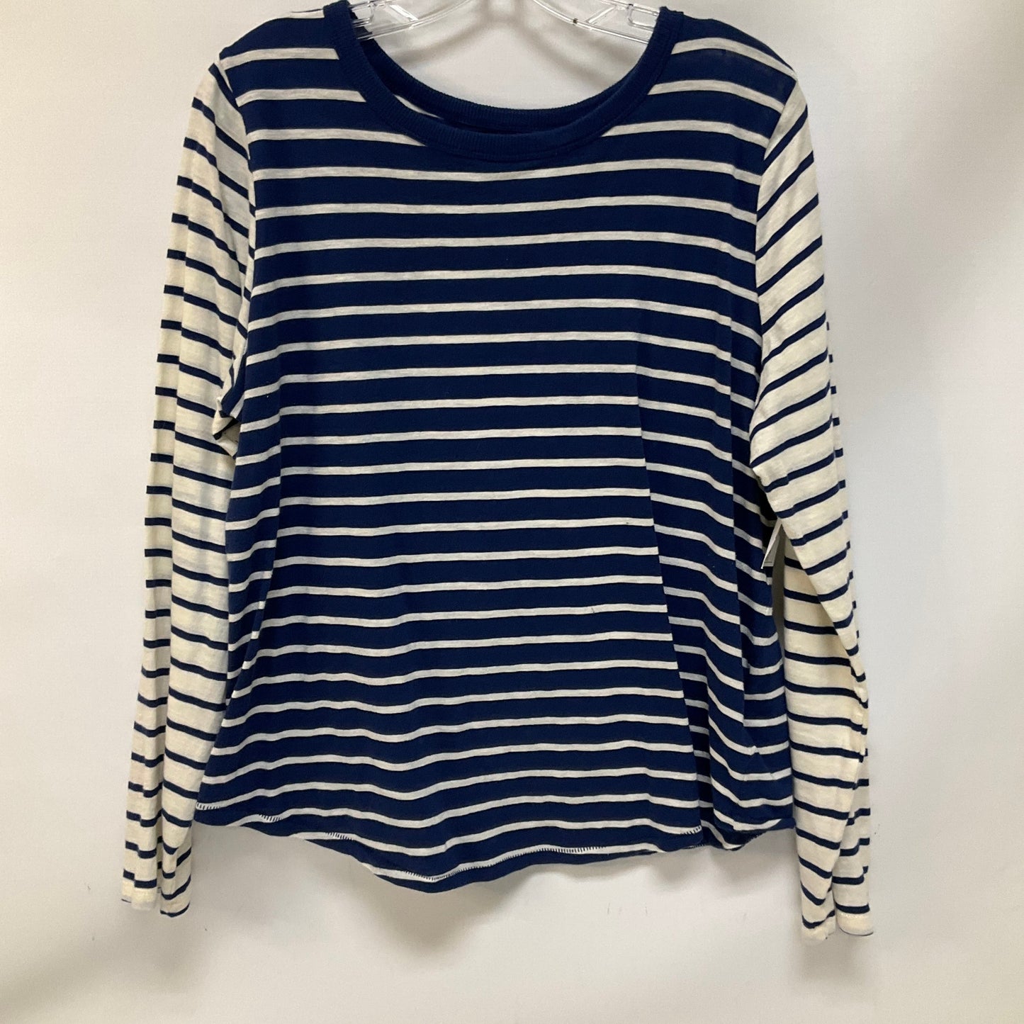 Top Long Sleeve By Madewell In Striped Pattern, Size: Xl