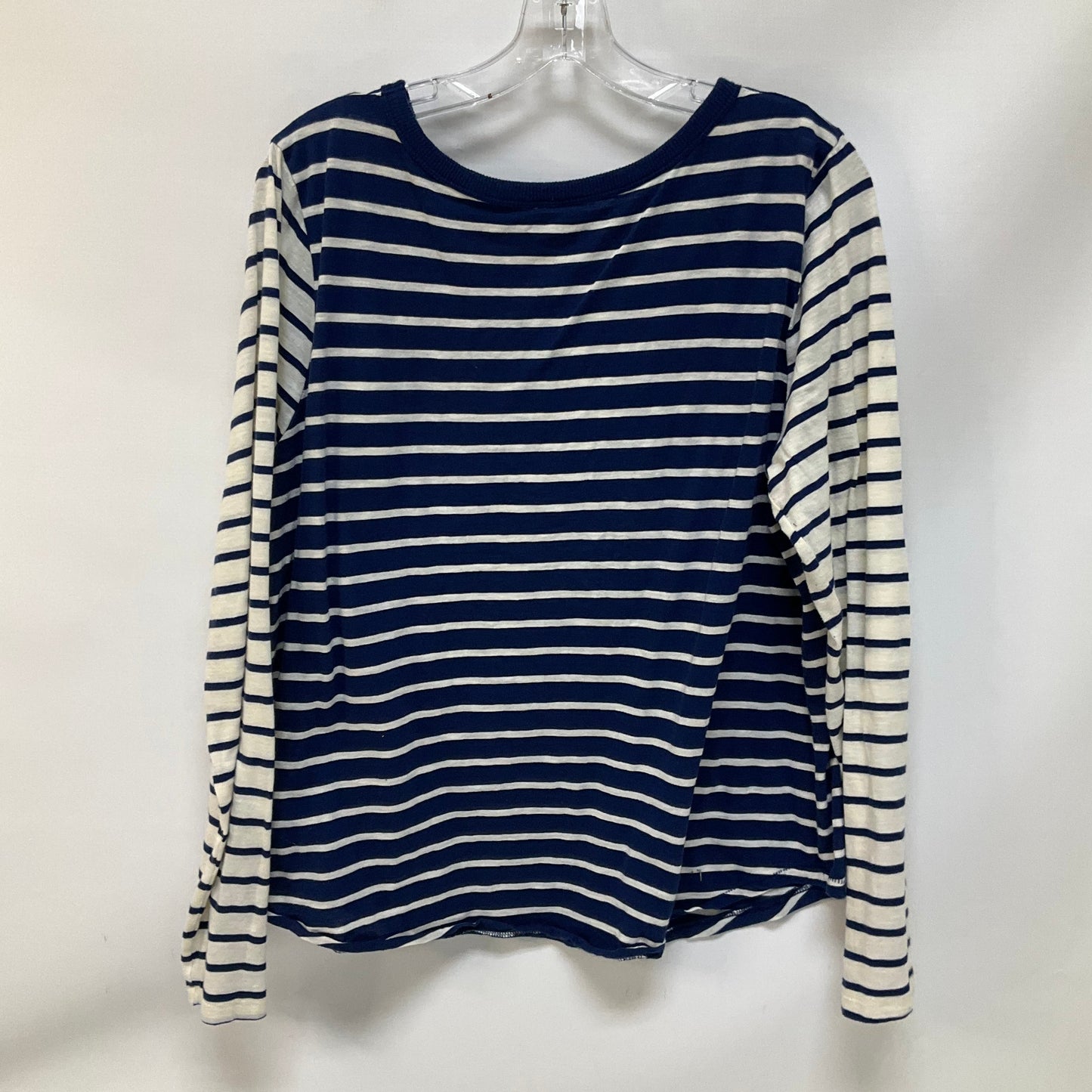 Top Long Sleeve By Madewell In Striped Pattern, Size: Xl