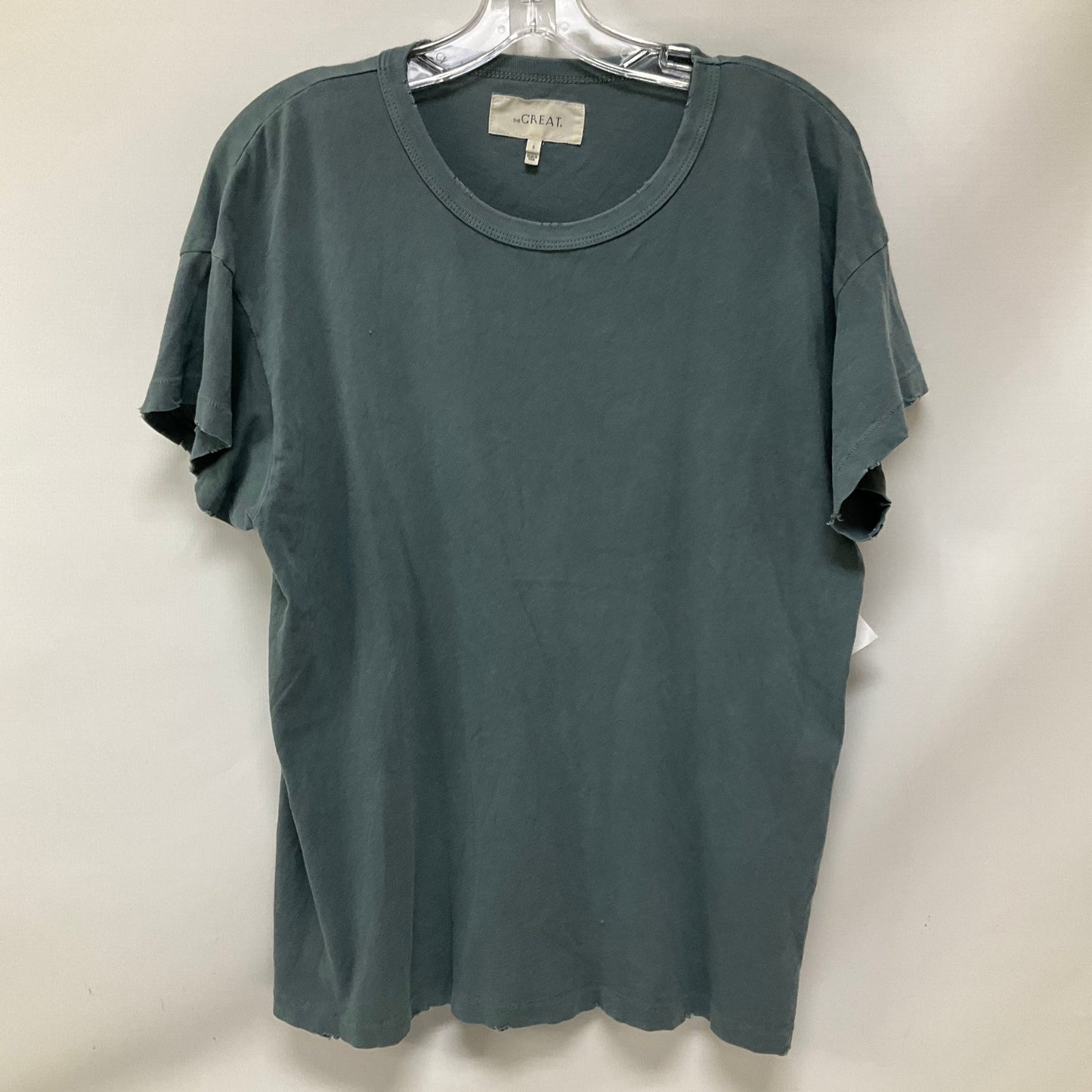 Top Short Sleeve Basic By The Great. In Blue, Size: 2