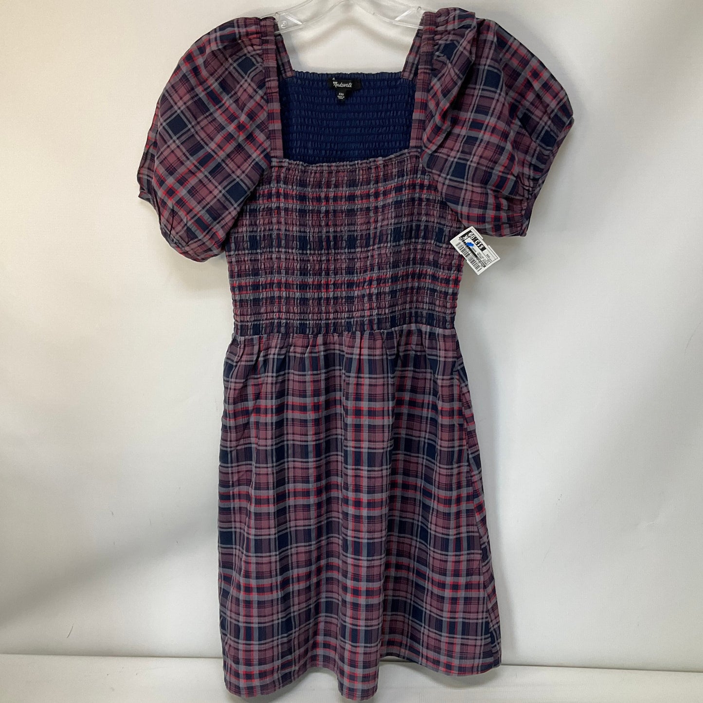 Dress Casual Short By Madewell In Plaid Pattern, Size: Xxs