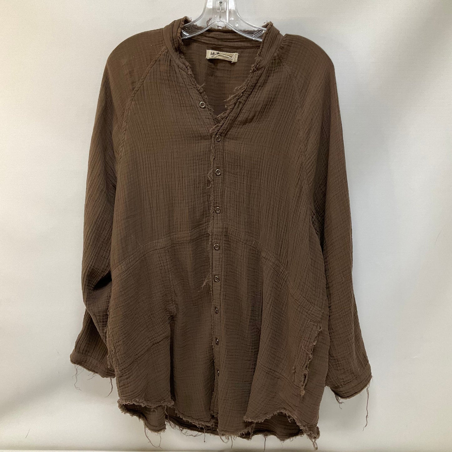 Top Long Sleeve By We The Free In Brown, Size: S