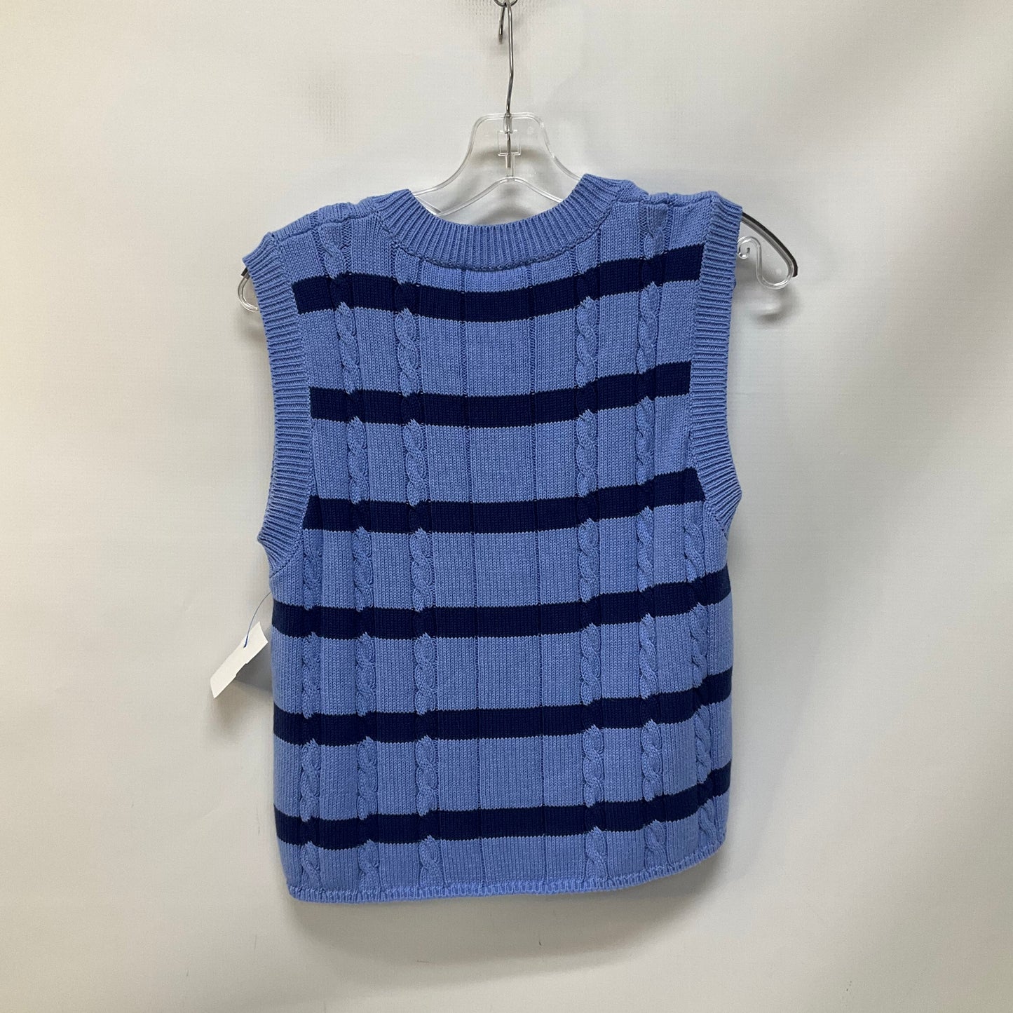 Vest Sweater By Zara In Striped Pattern, Size: S