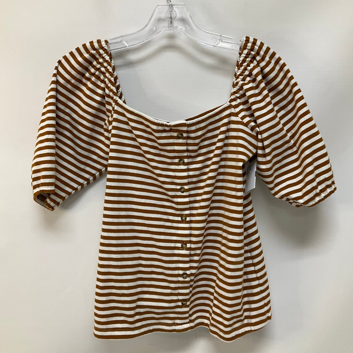 Top Long Sleeve By Porridge In Striped Pattern, Size: S