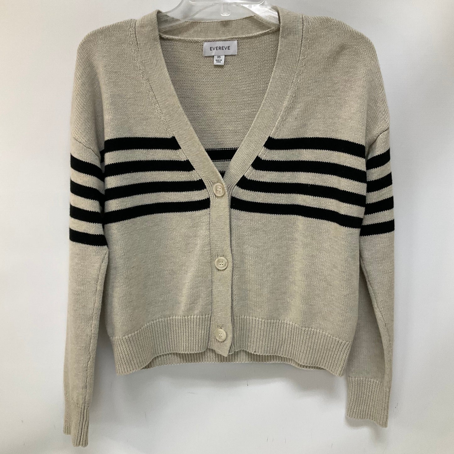 Cardigan By Evereve In Striped Pattern, Size: Xs