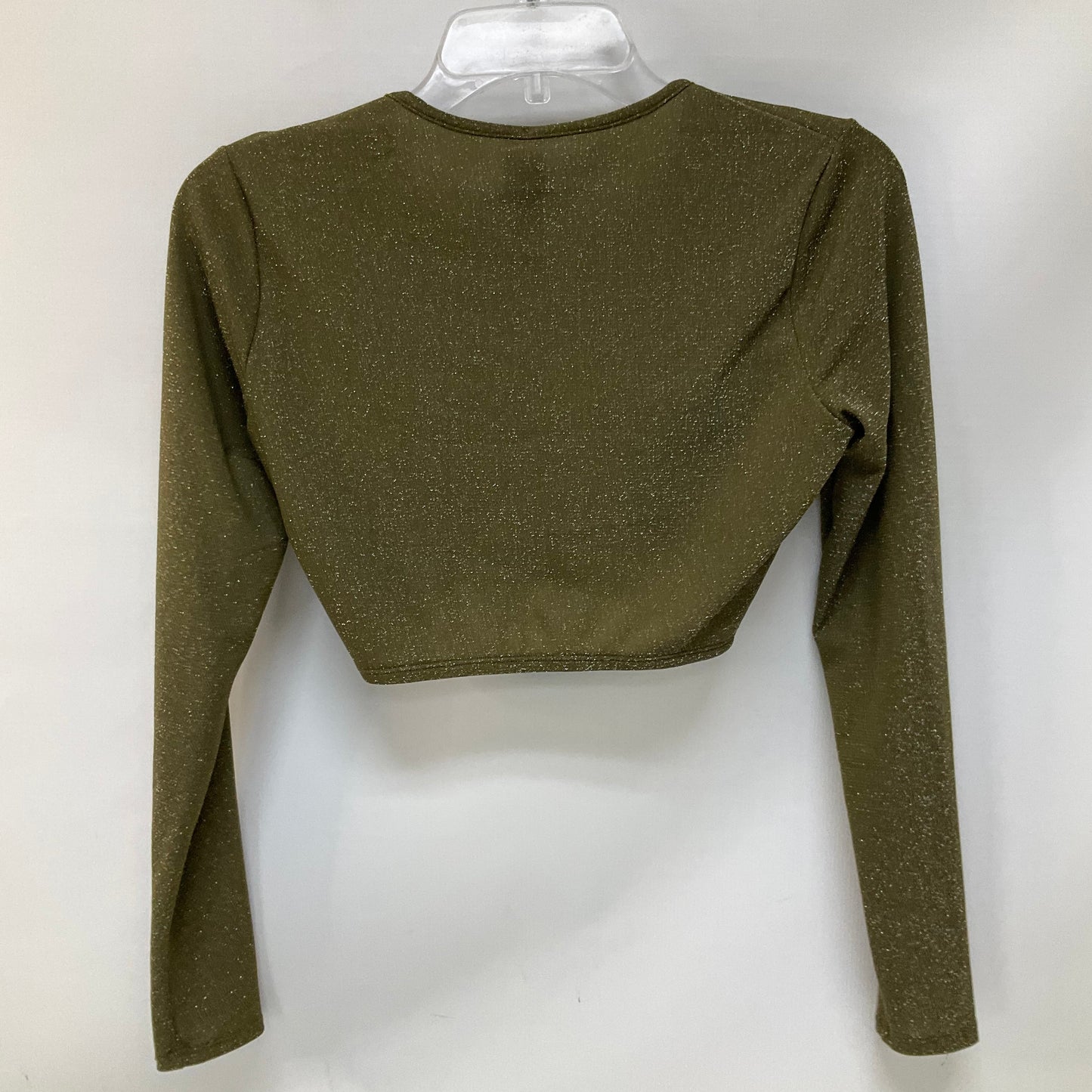 Top Long Sleeve By Cmc In Green, Size: M