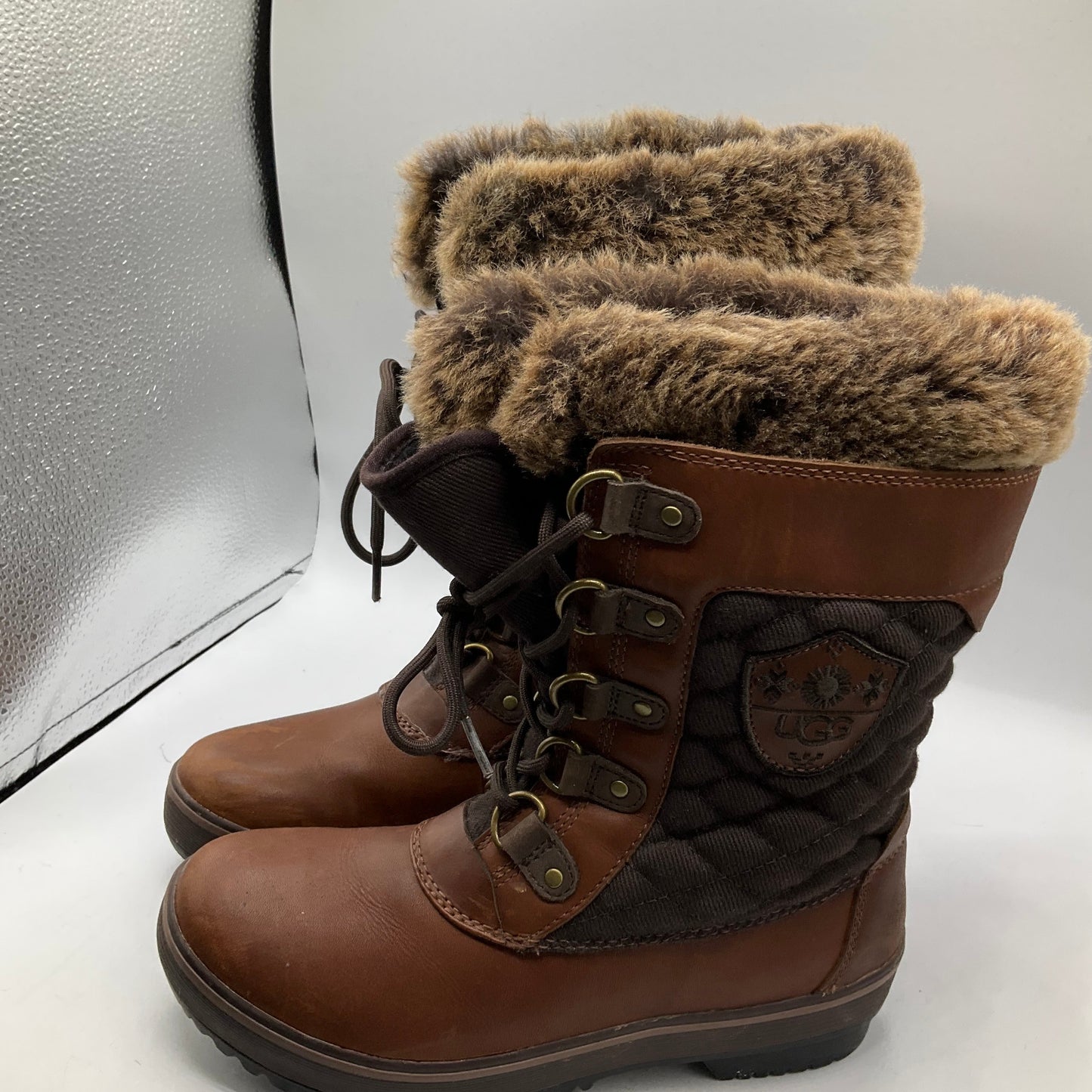 Boots Snow By Ugg In Brown, Size: 7