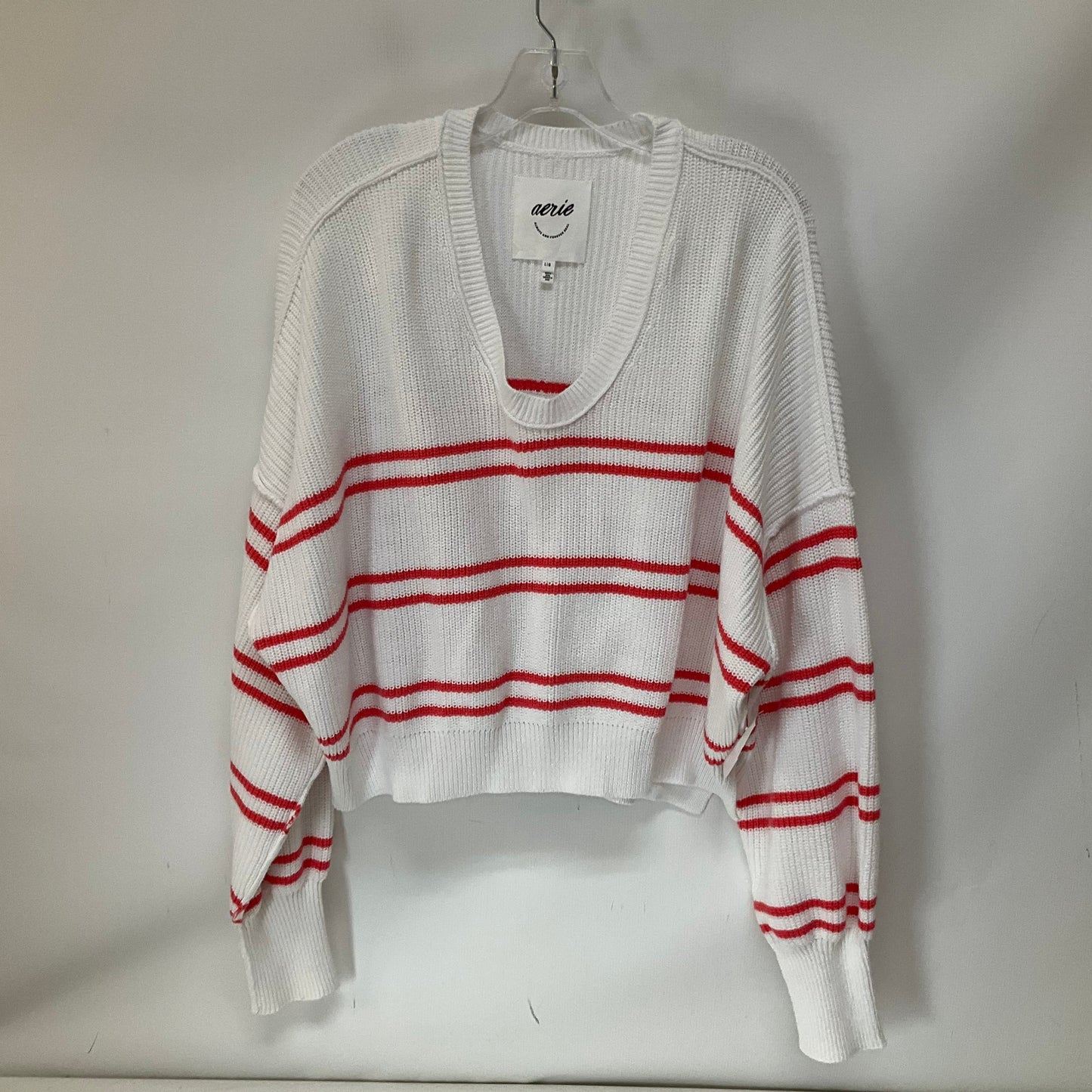 Sweater By Aerie In Striped Pattern, Size: L