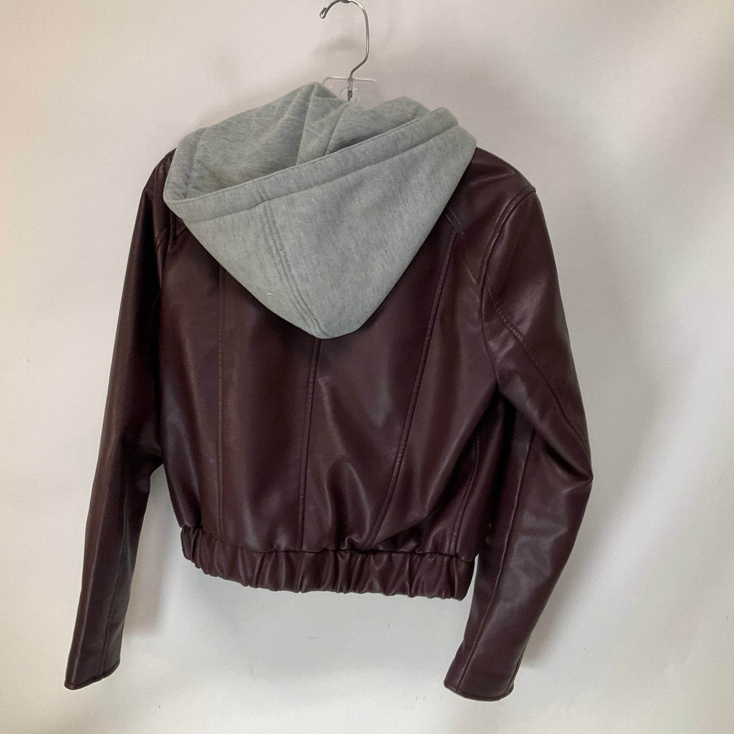 Jacket Moto By Blanknyc In Maroon, Size: Xs