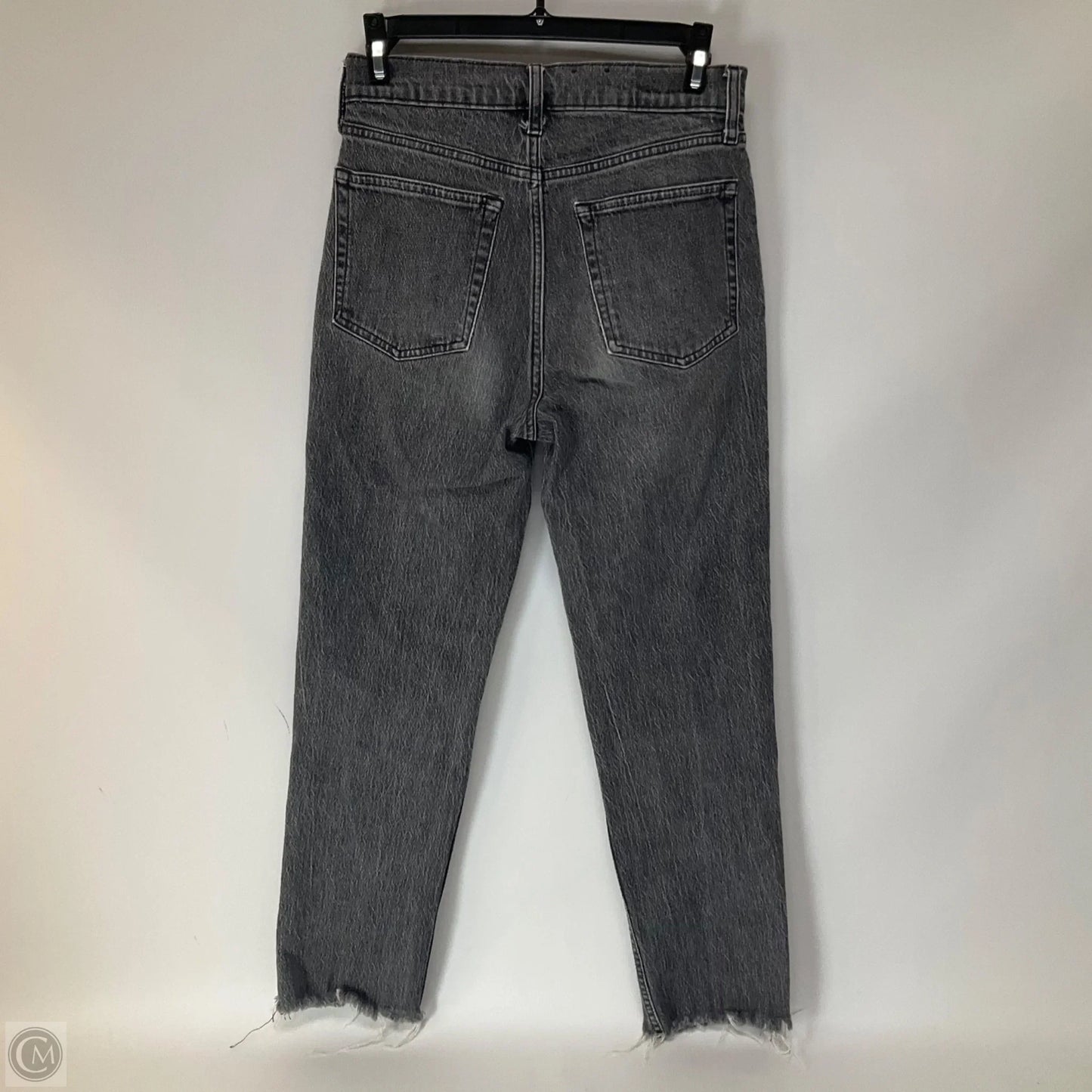 Jeans Straight By Gap In Black Denim, Size: 0
