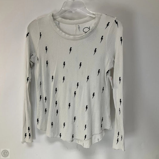 Top Long Sleeve By Chaser In White, Size: S