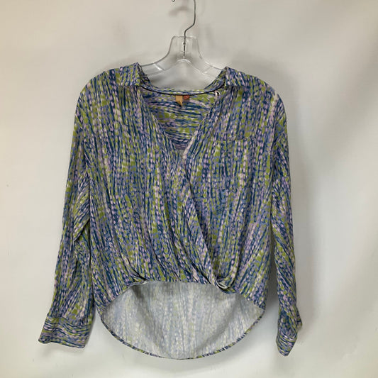 Top Long Sleeve By Anthropologie In Blue, Size: Xs