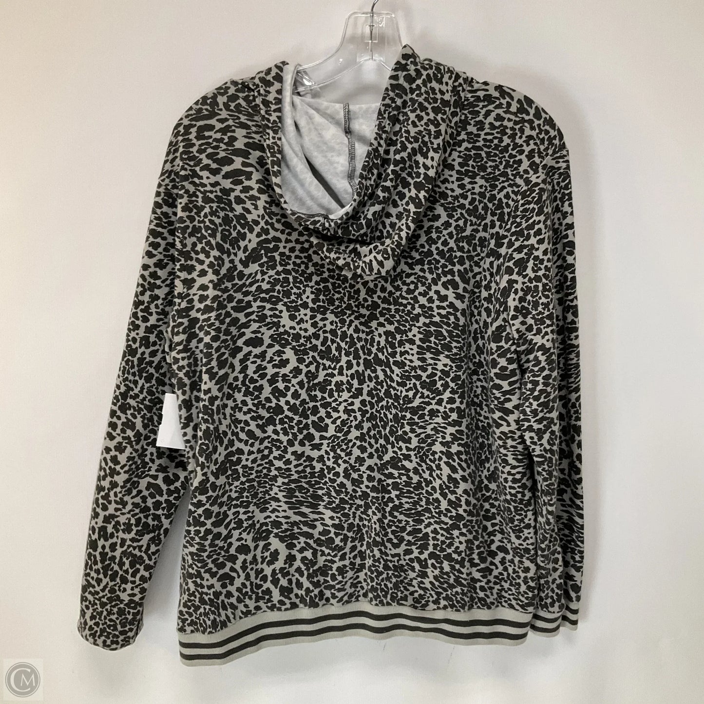 Athletic Sweatshirt Hoodie By Cmc In Animal Print, Size: L