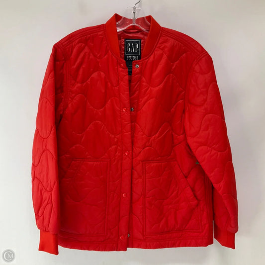 Jacket Puffer & Quilted By Gap In Red, Size: S