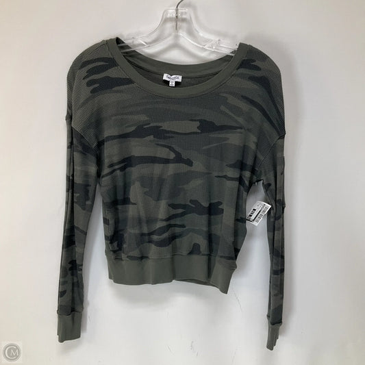 Top Long Sleeve By Splendid In Camouflage Print, Size: Xs