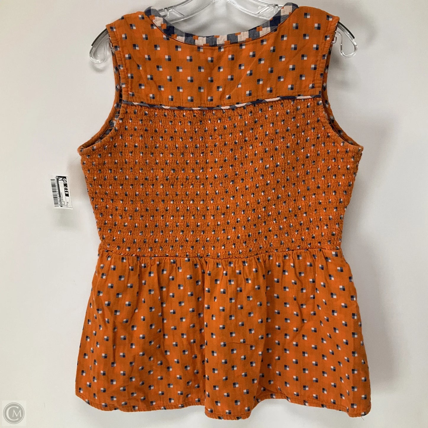 Top Sleeveless By Modcloth In Orange, Size: Xl