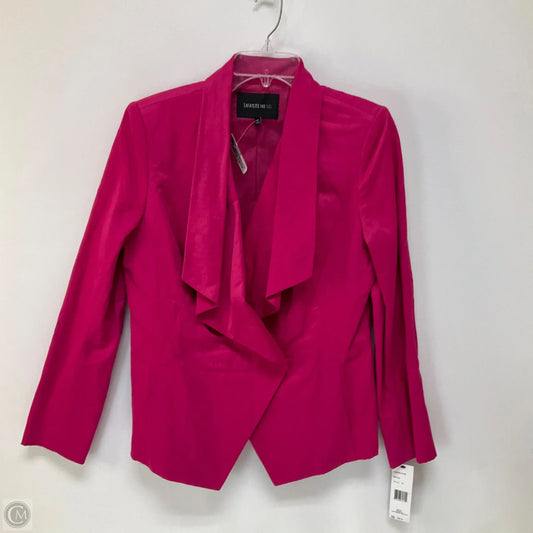 Blazer Designer By Lafayette 148 In Pink, Size: 10