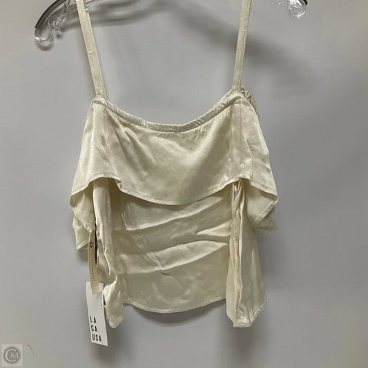 Top Sleeveless By Cmb In Cream, Size: S