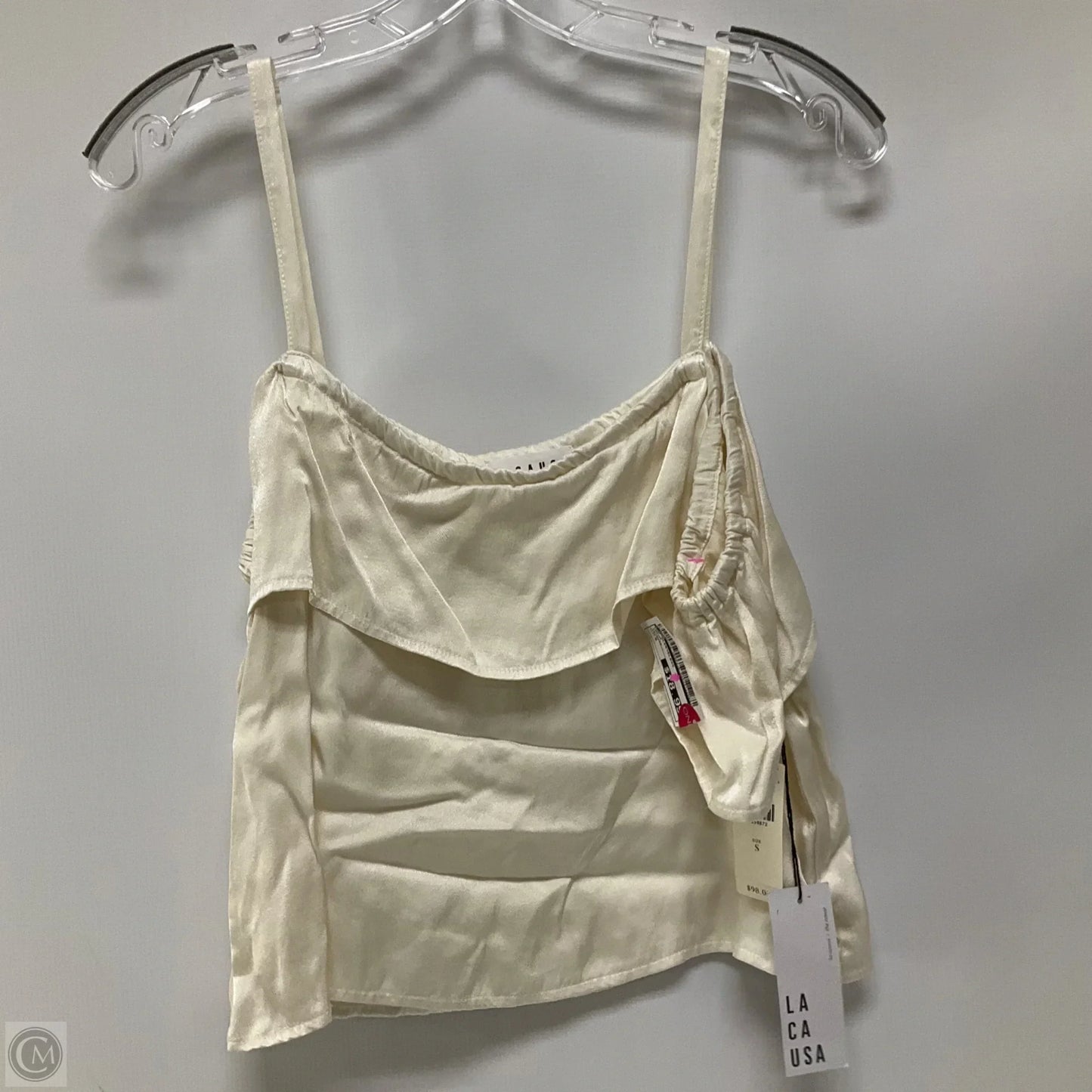 Top Sleeveless By Cmb In Cream, Size: S