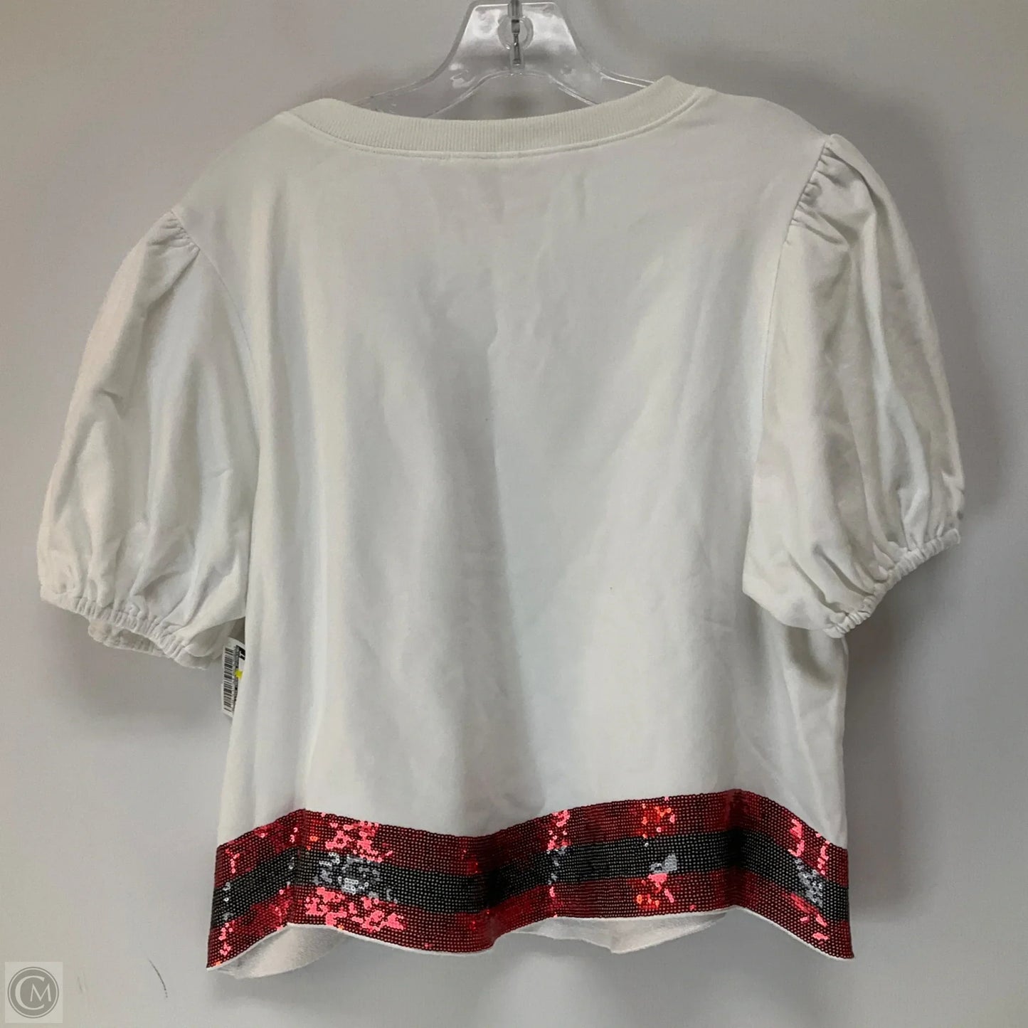 Top Short Sleeve By Peach Love Cream California In White, Size: L