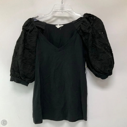Top Short Sleeve By Clothes Mentor In Black, Size: S