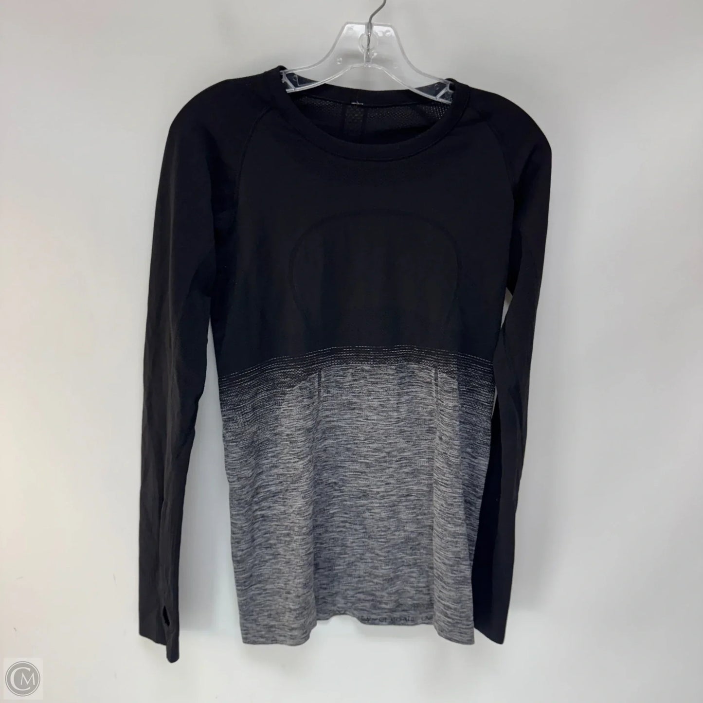 Athletic Top Long Sleeve Crewneck By Lululemon In Black, Size: 8