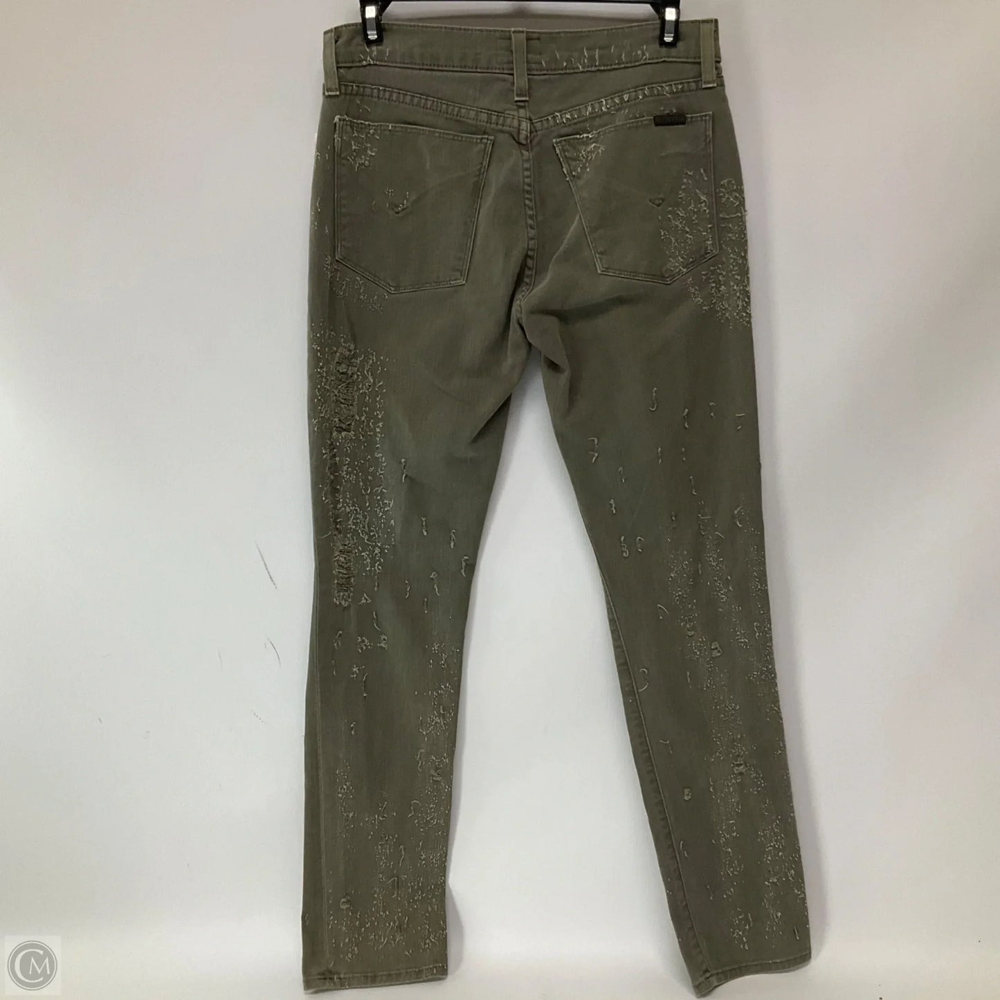 Jeans Skinny By Hudson In Green Denim, Size: 0