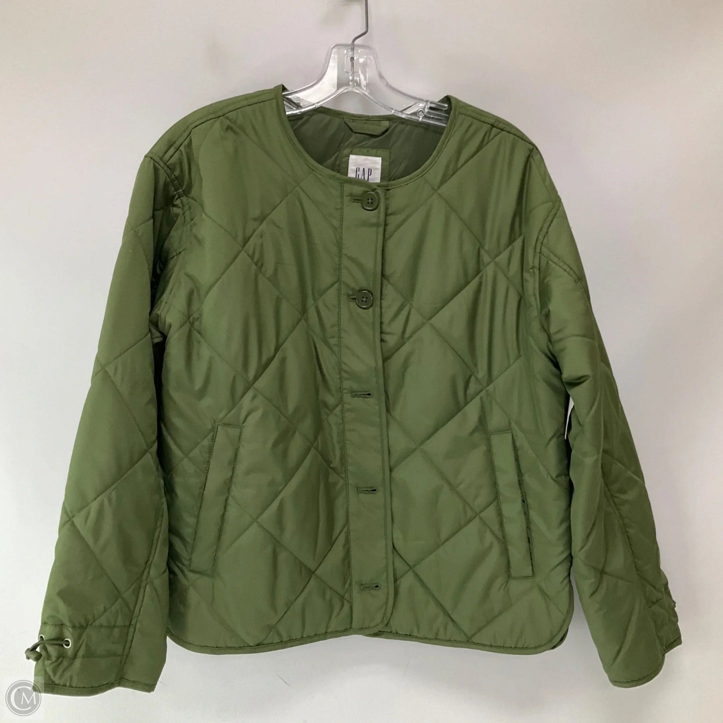 Jacket Puffer & Quilted By Gap In Green, Size: Xs