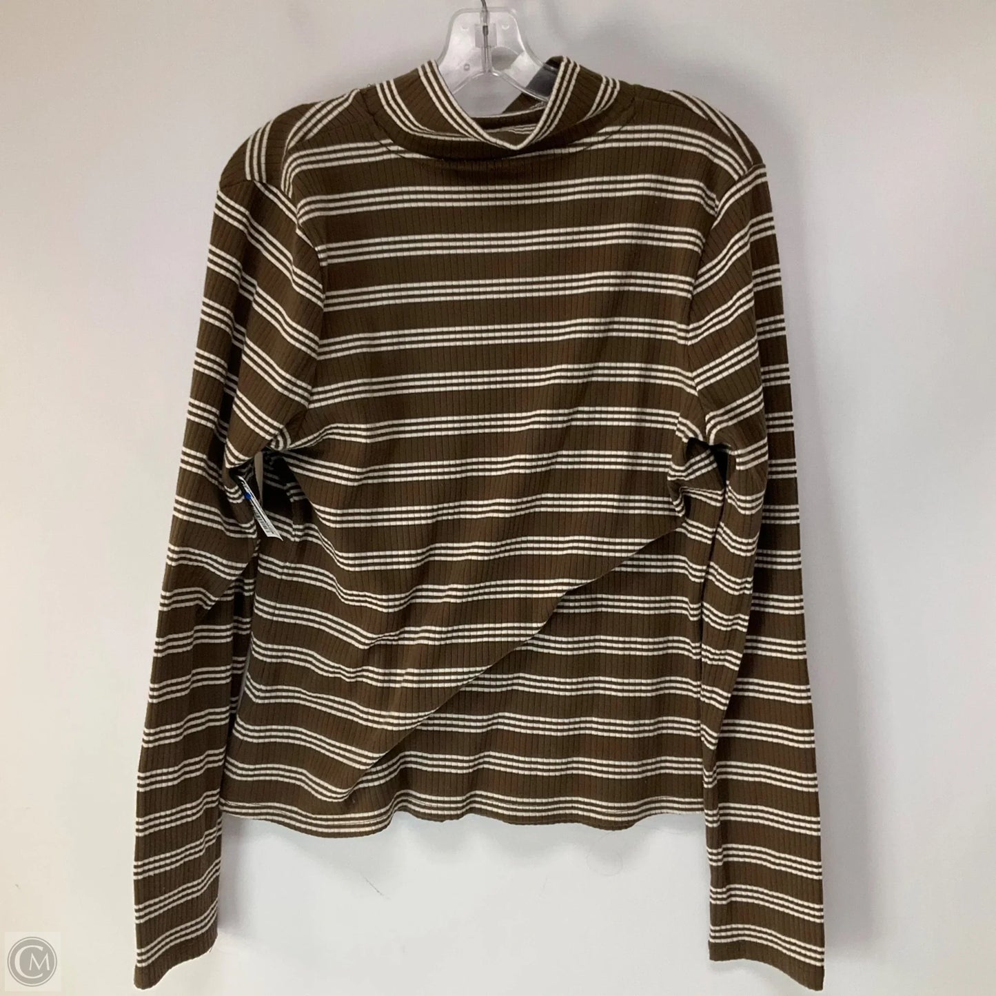 Top Long Sleeve By Maeve In Brown, Size: Xl