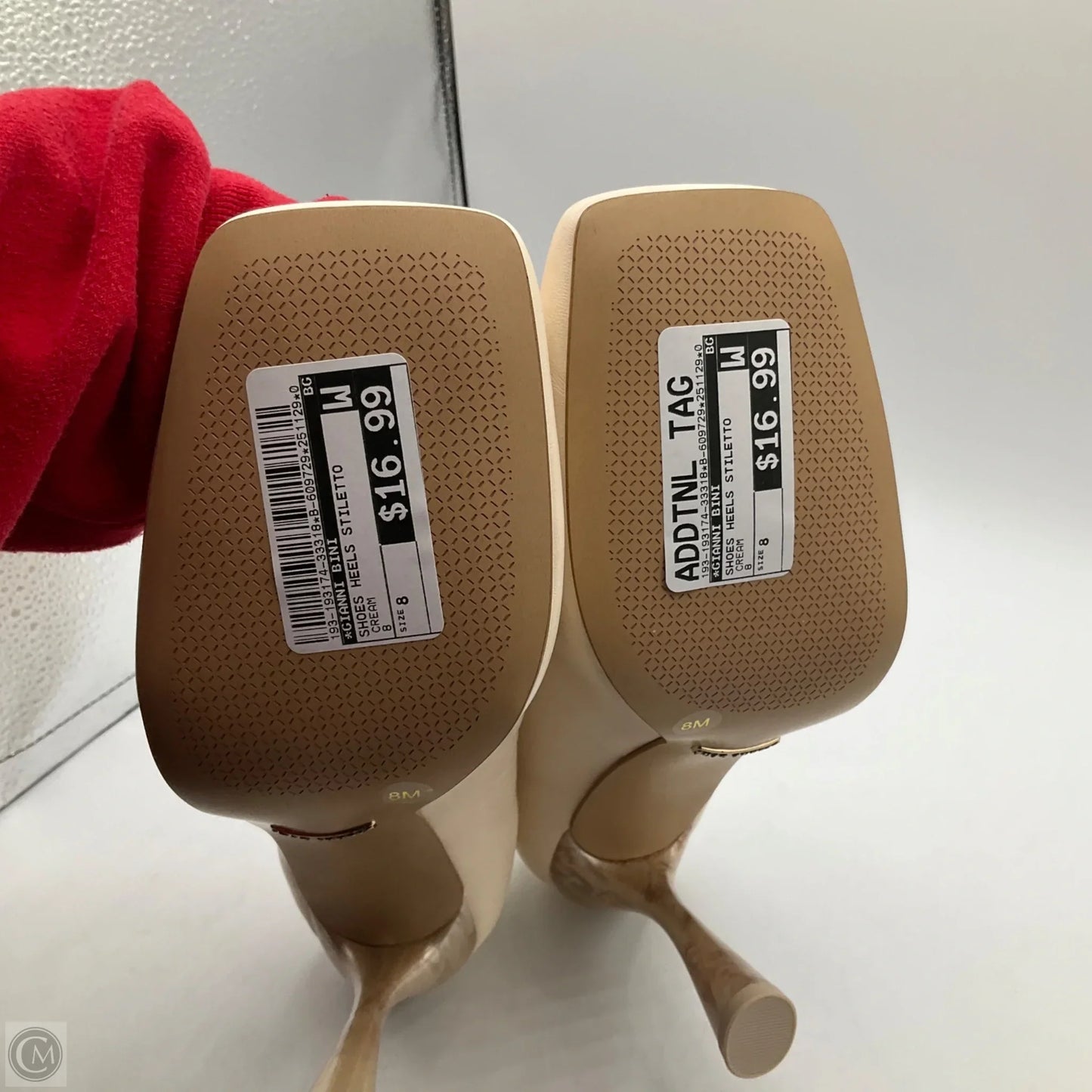 Shoes Heels Stiletto By Gianni Bini In Cream, Size: 8