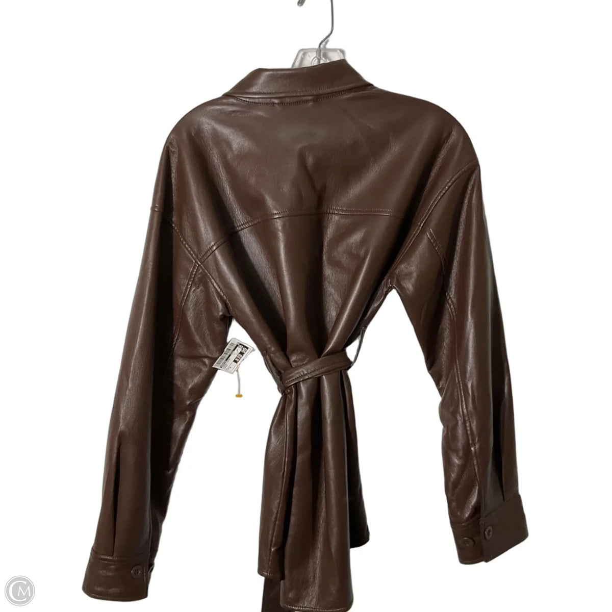 Jacket Shirt By Babaton In Brown, Size: S