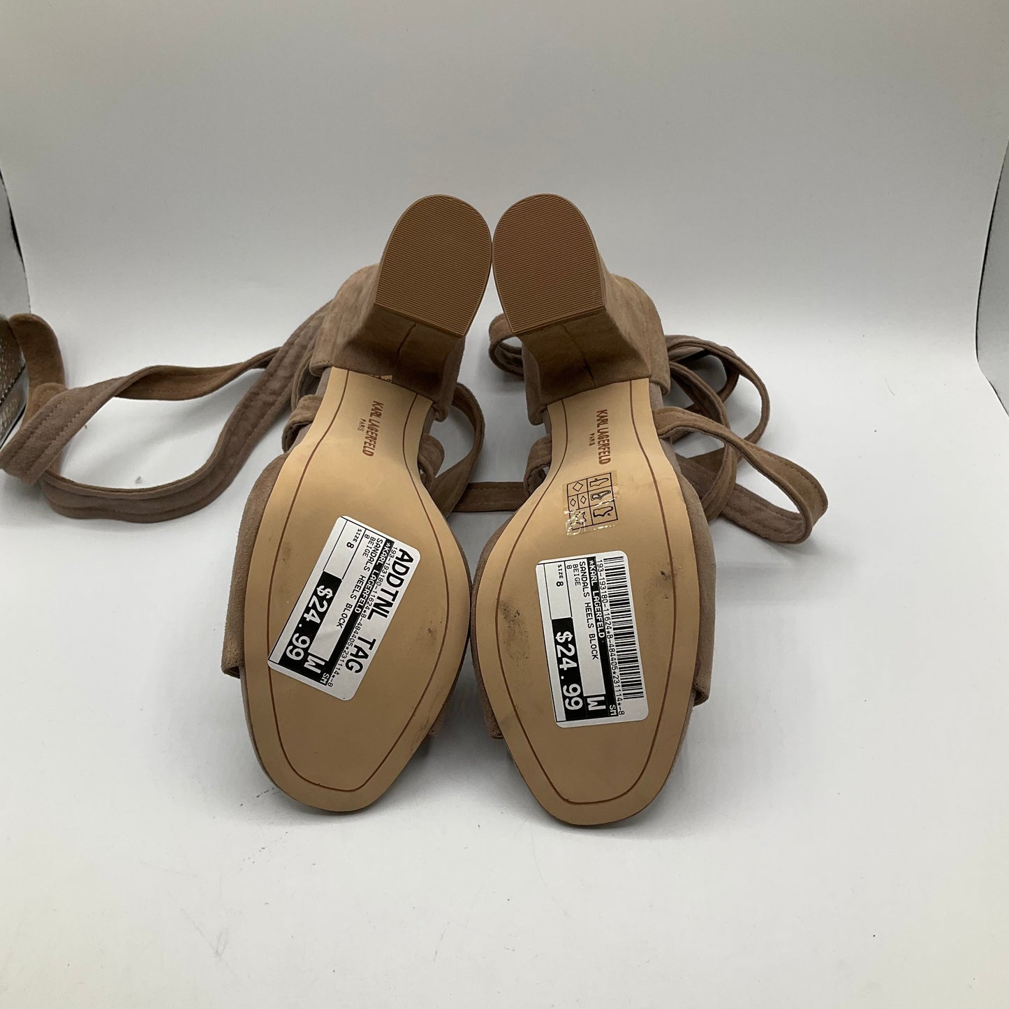 Sandals Heels Block By Karl Lagerfeld  Size: 8