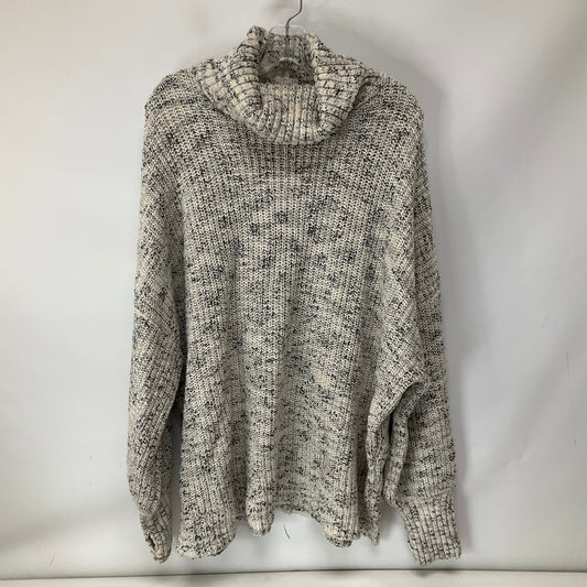 Sweater By Aerie In Blue & White, Size: L