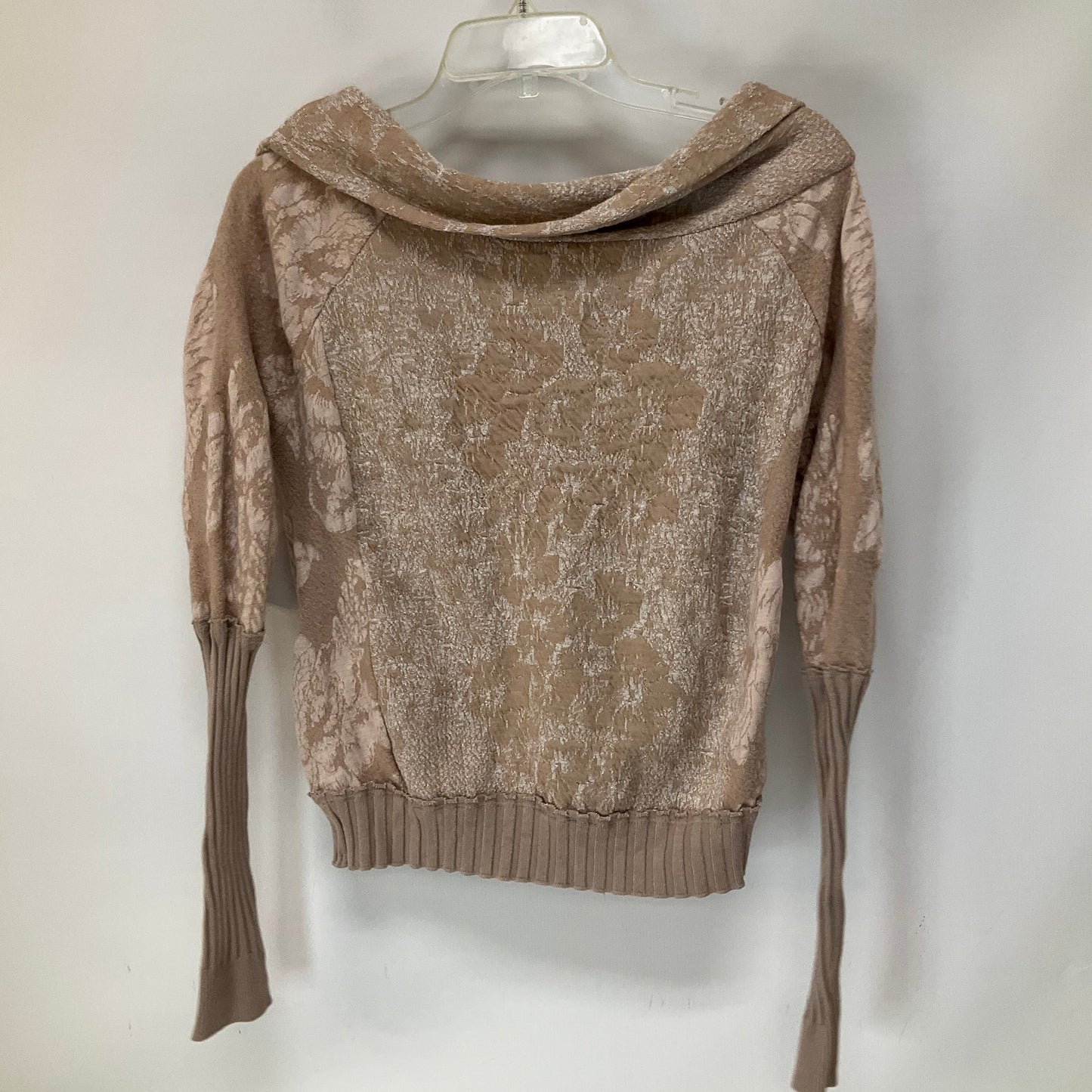 Beige Top Long Sleeve Free People, Size Xs