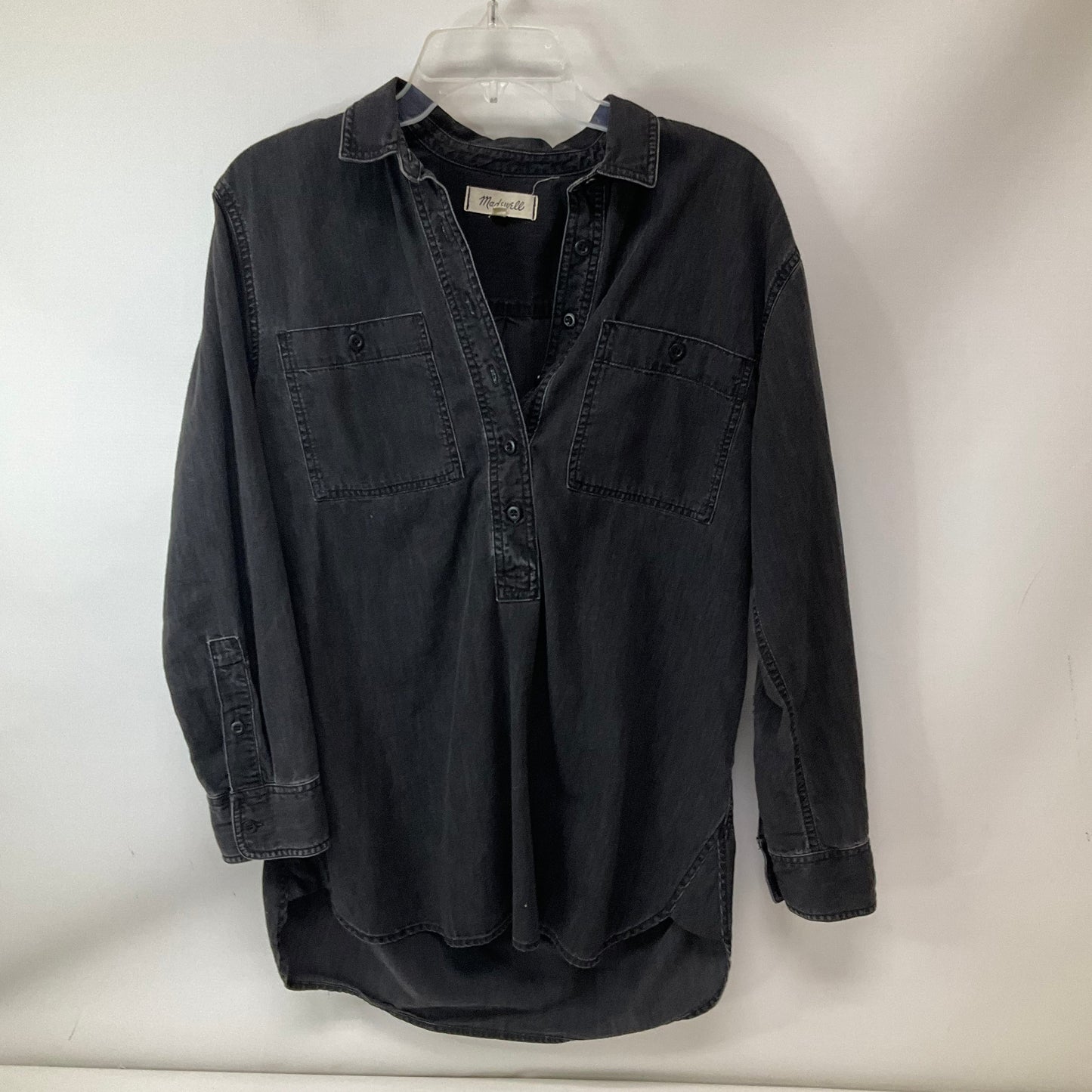 Top Long Sleeve By Madewell In Black, Size: S