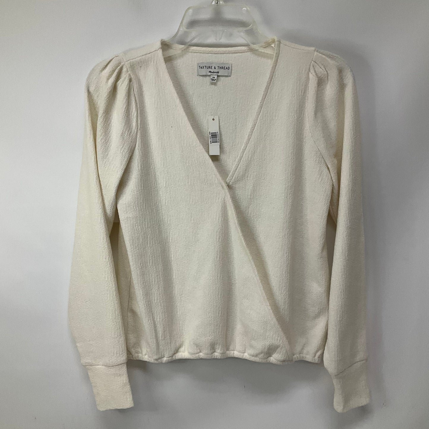 Top Long Sleeve By Madewell In Cream, Size: Xs