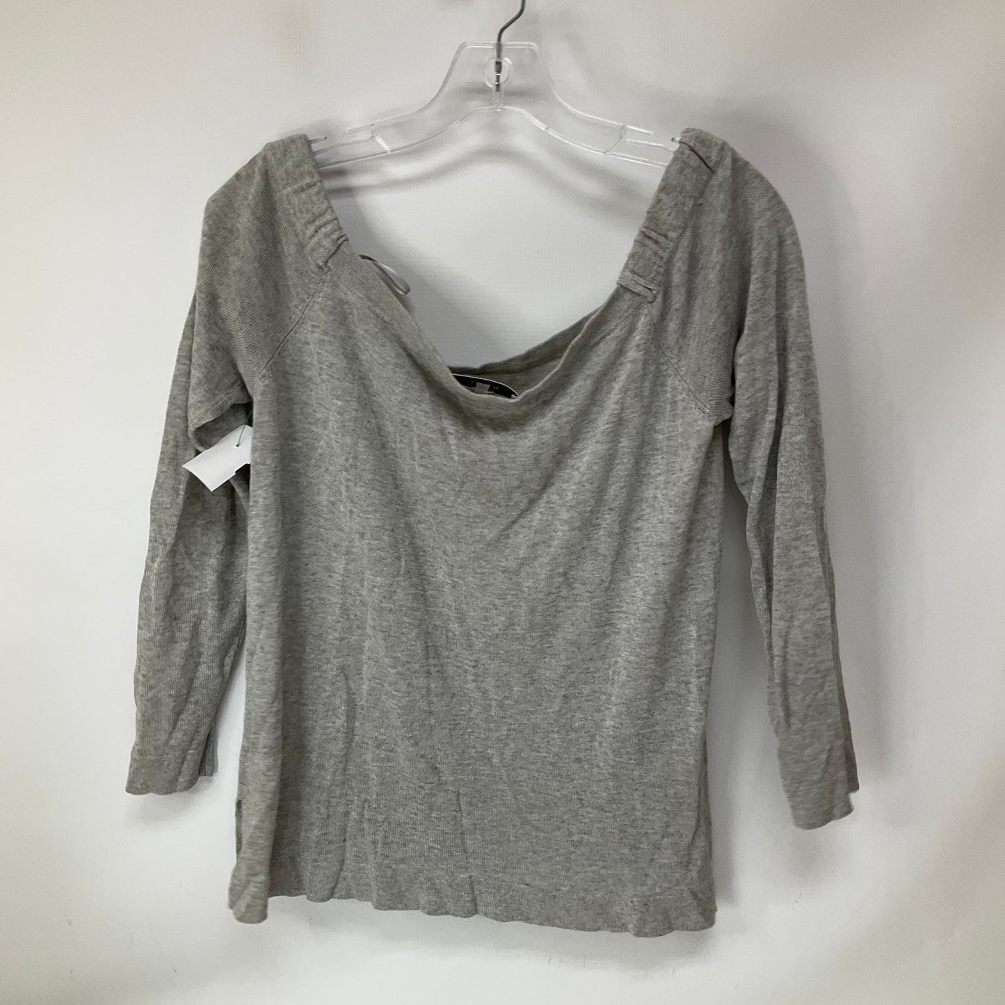 Top Long Sleeve By Milly In Grey, Size: M