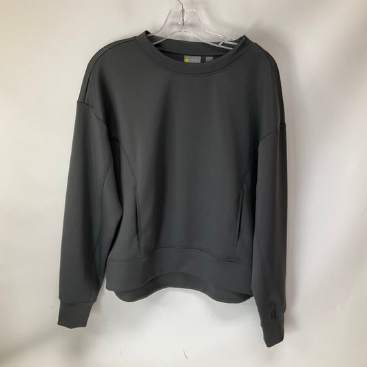 Athletic Sweatshirt Crewneck By Zella In Grey, Size: S