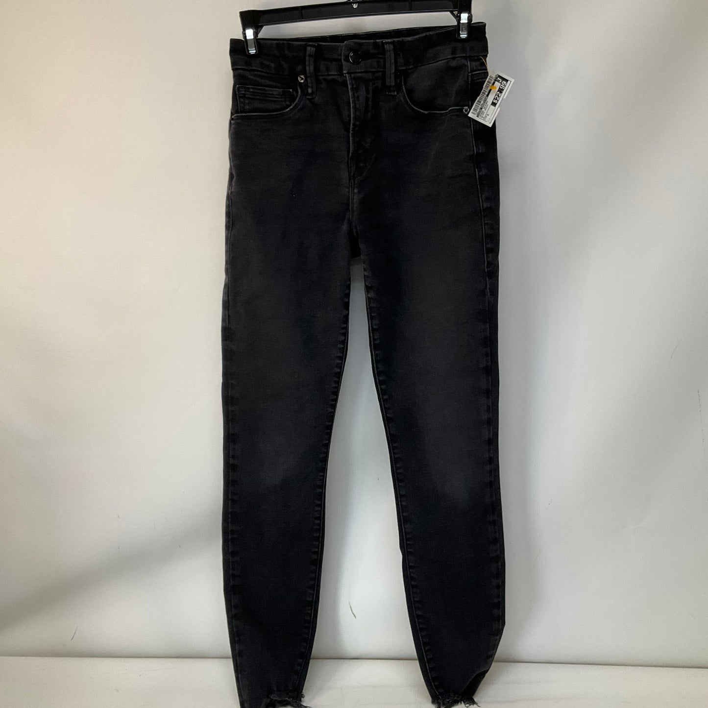 Jeans Skinny By Good American In Black Denim, Size: 2