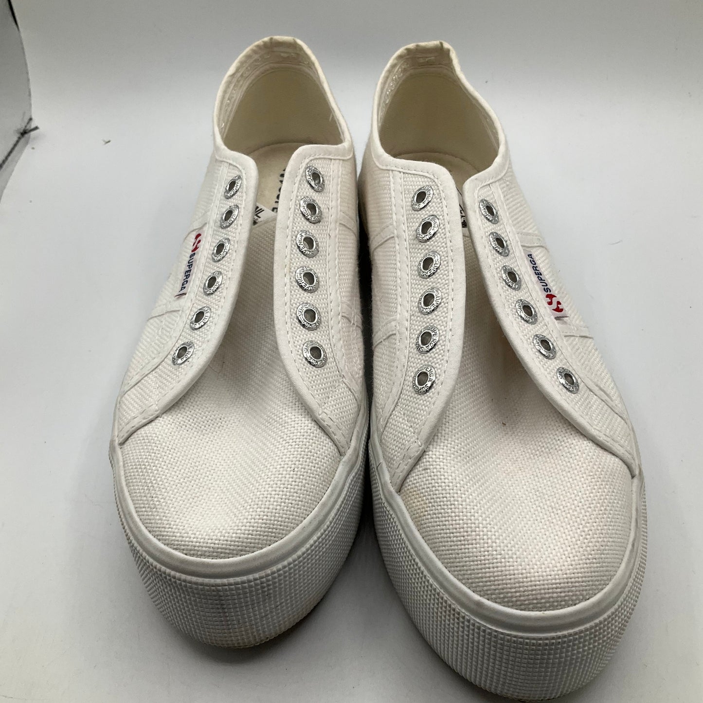 Shoes Sneakers By Superga In White, Size: 9