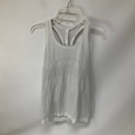 Athletic Tank Top By Lululemon In White, Size: 6