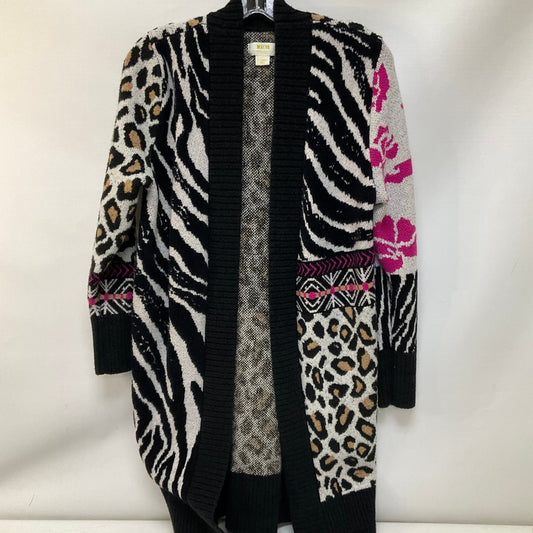 Sweater Cardigan By Maeve In Animal Print, Size: Xs