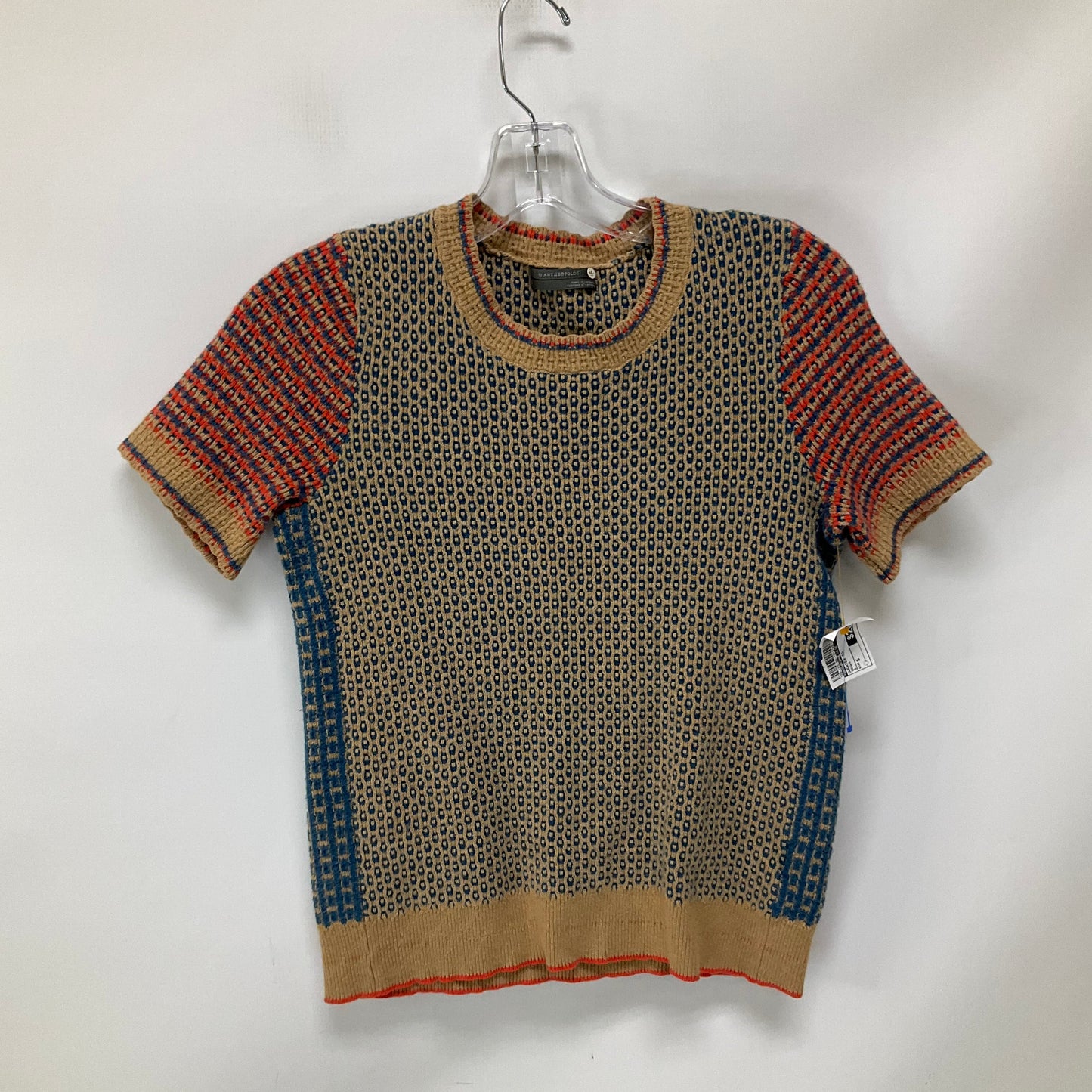 Sweater Short Sleeve By Anthropologie In Brown, Size: S