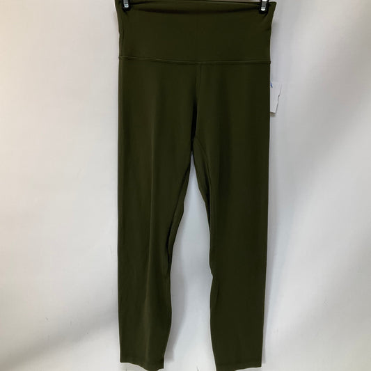 Athletic Leggings By Lululemon In Green, Size: 4