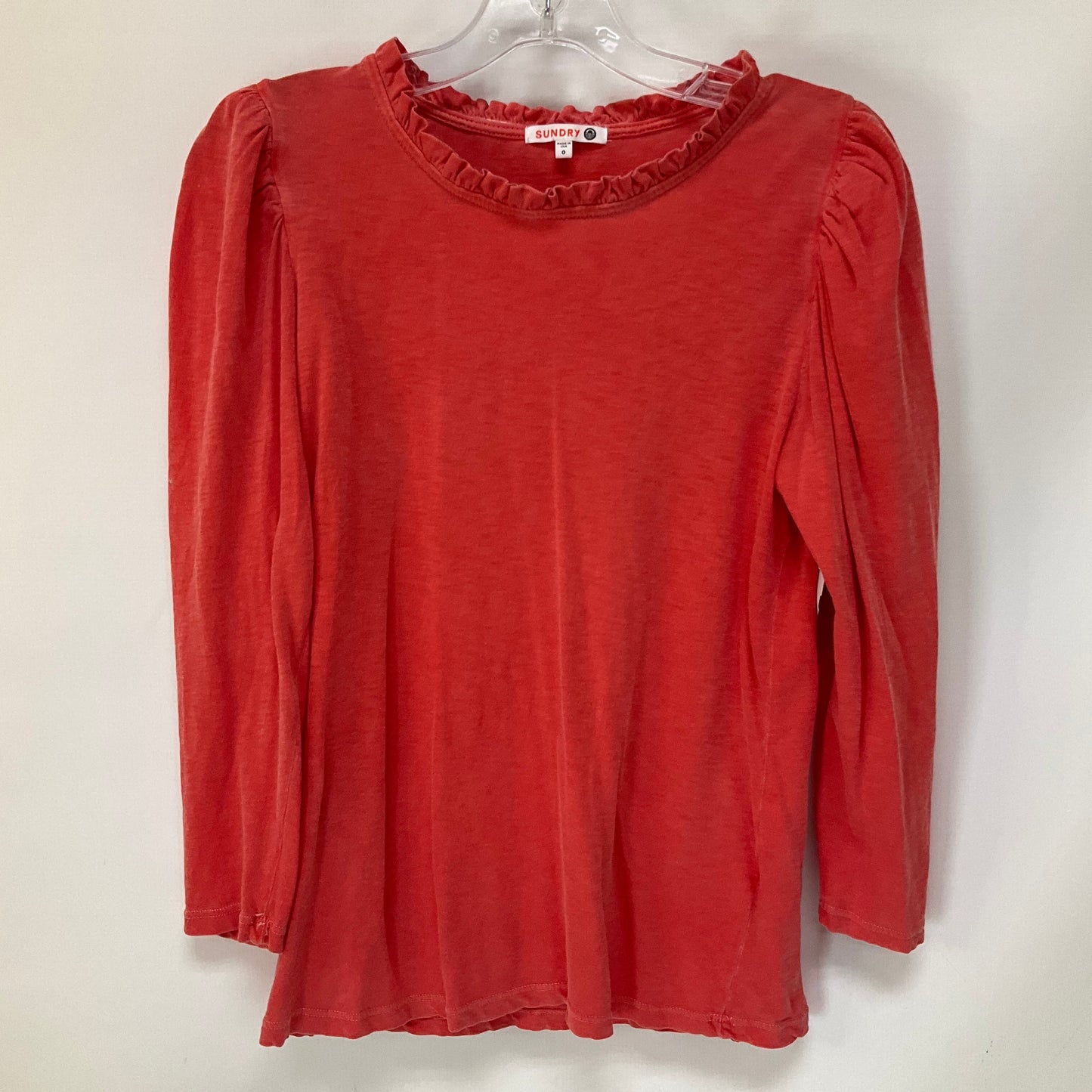 Top Long Sleeve By Sundry In Orange, Size: Xs